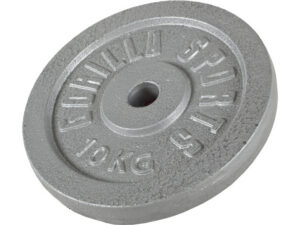 GORILLA SPORTS Teg od livenog gvožđa (10 kg / Srebrni)