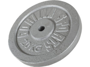 GORILLA SPORTS Teg od livenog gvožđa (20 kg / Srebrni)