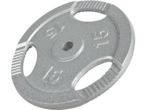 GORILLA SPORTS Teg od livenog gvožđa 15 kg (30 mm u sivoj boji)
