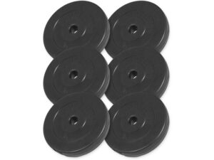 GORILLA SPORTS Set tegova obloženih plastikom 30 kg (6 x 5 kg)