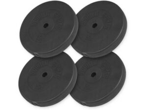 GORILLA SPORTS Set tegova obloženih plastikom 30 kg (4 x 7,5 kg)