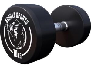 GORILLA SPORTS Okrugla gumirana bučica (10 kg)
