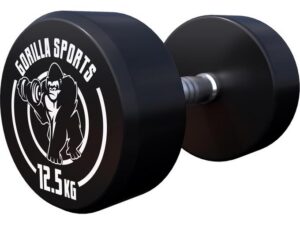 GORILLA SPORTS Okrugla gumirana bučica (12,5 kg)