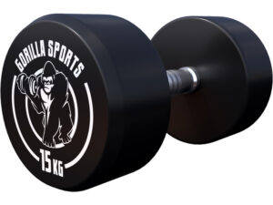 GORILLA SPORTS Okrugla gumirana bučica