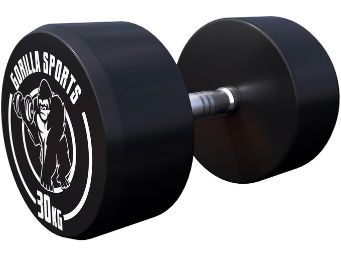 GORILLA SPORTS Okrugla gumirana bučica (30 kg)