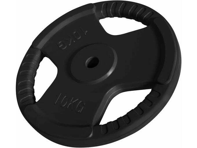 GORILLA SPORTS Gumirani teg (10 kg / Crni)