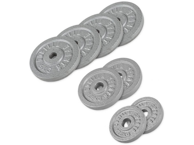 GORILLA SPORTS Set tegova od livenog gvožđa 27,5 kg