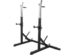 GORILLA SPORTS Podesivi stalak za čučnjeve i šipku + ručke za propadanja