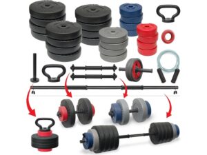 Iron Set tegova 88kg i 2 plus 1 šipka 7 u 1