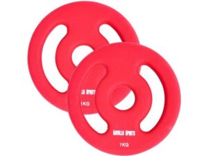 GORILLA SPORTS Set od 2 gumirana tega 30 mm (2 x 1 kg)